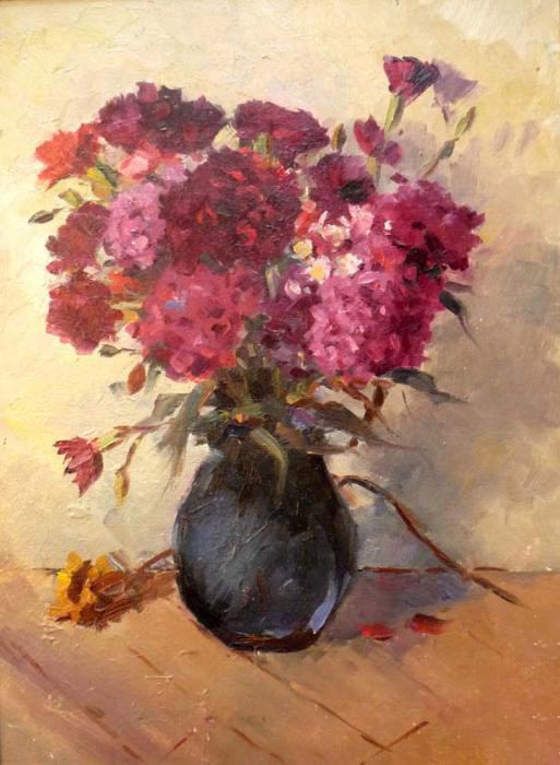 «Гвоздики». 1970-і рр. Полотно, олія